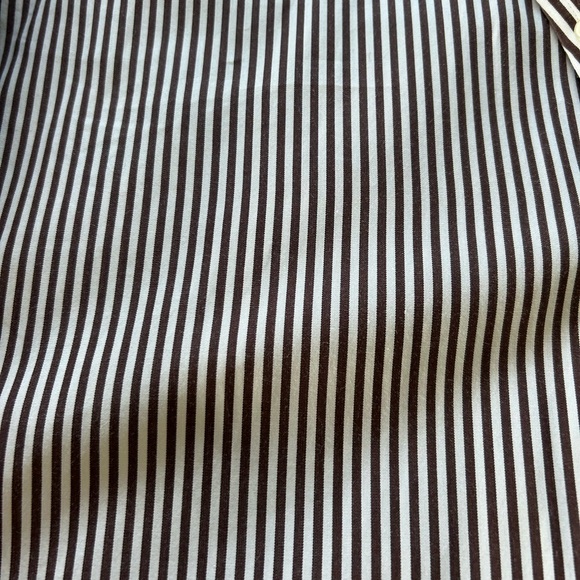 Ralph Lauren Brown/White Striped Long Sleeve Shirt - Picture 4 of 5